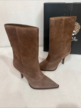 Vince Camuto, Women's, Presca Mid-Calf Bootie, Toasted Taupe, size 10 New
